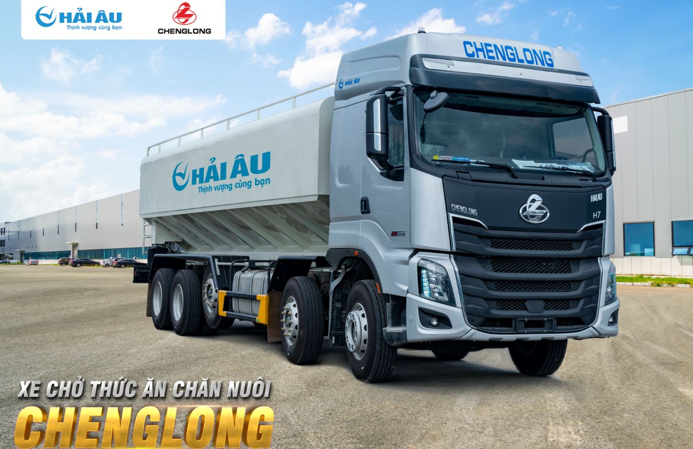 xe chở cám chenglong