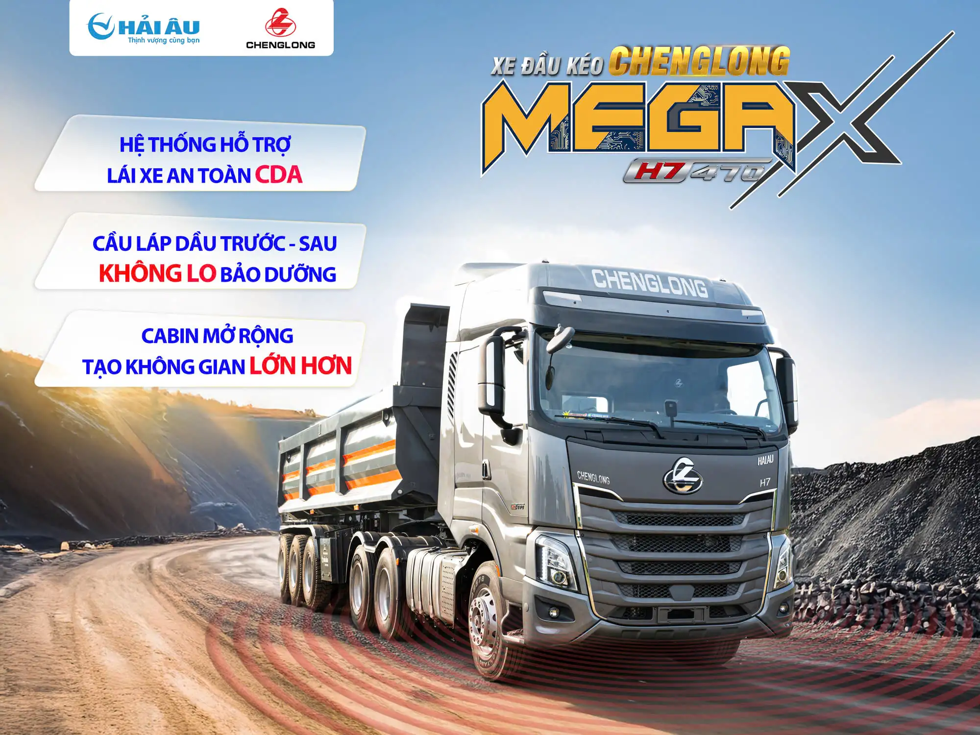 ĐẦU KÉO CHENGLONG H7 MEGAX 470 Hp