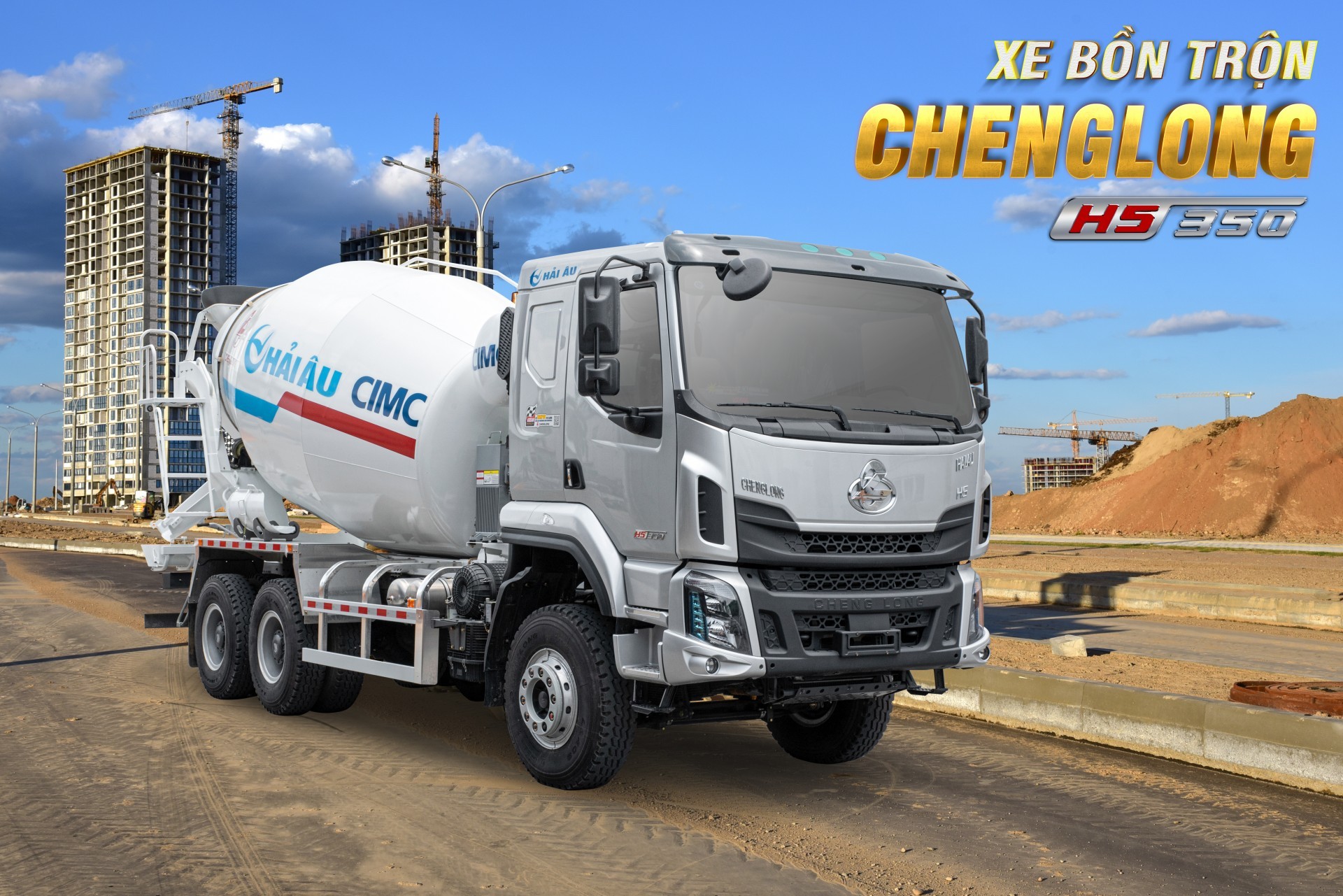 XE TRỘN BÊ TÔNG CHENGLONG 350HP 12M3