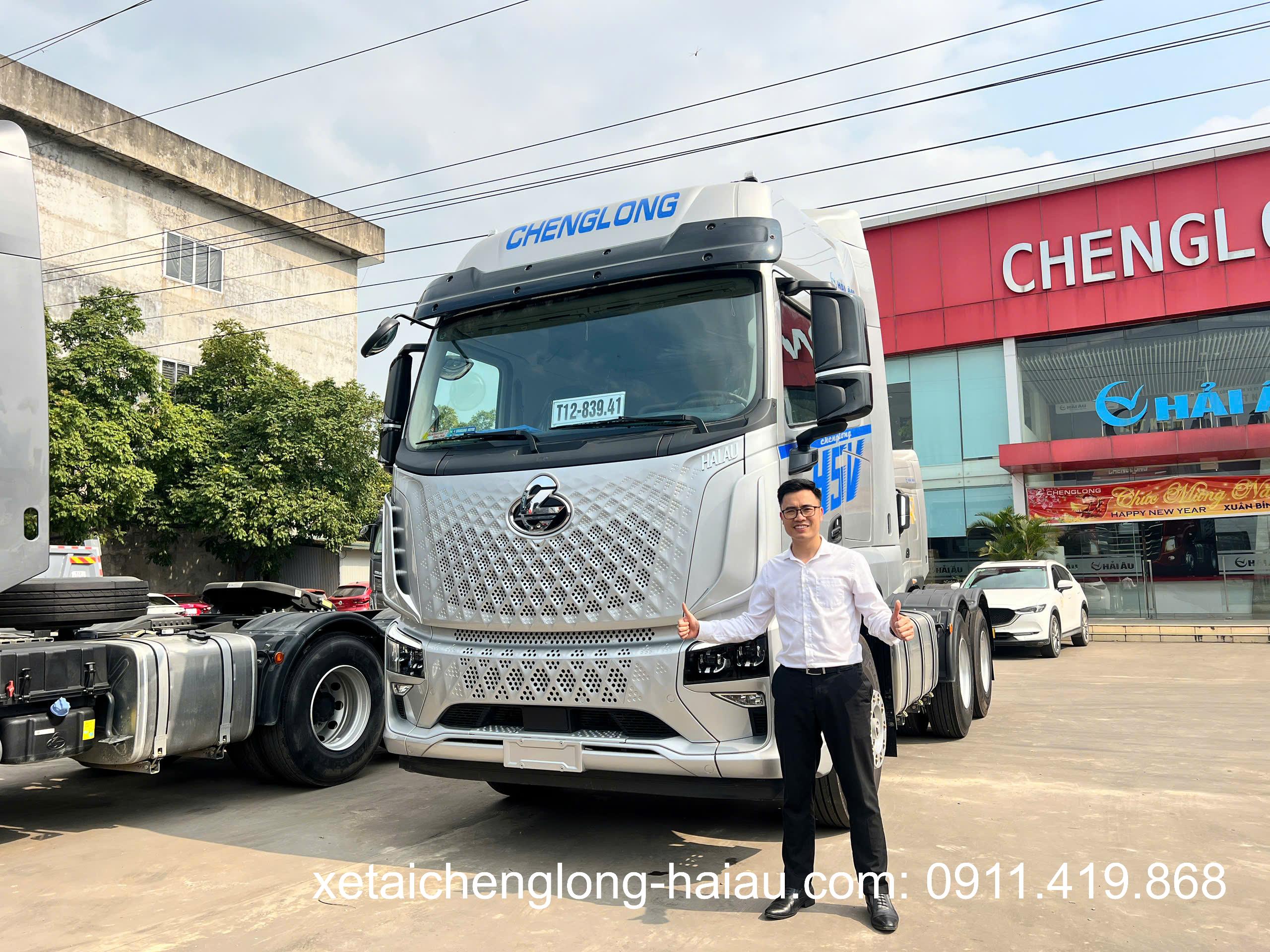 đầu kéo chenglong h5v 390hp